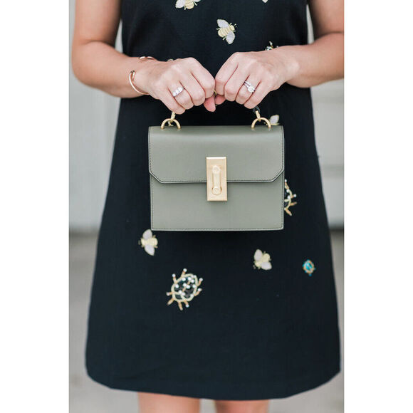 NWT Victoria Beckham M halter DRESS Black embellished gold bug bees appliques - Picture 8 of 8